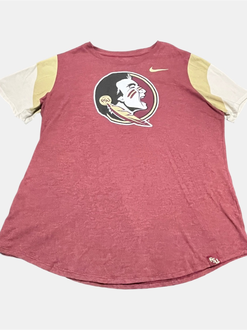 Nike Women’s Garnet Florida State Seminoles Graphic T-Shirt  XL Athletic Cut